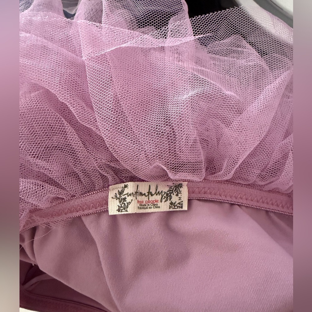 Free People Big Love Lilac Tulle bodysuit NWOT - Picture 3 of 3